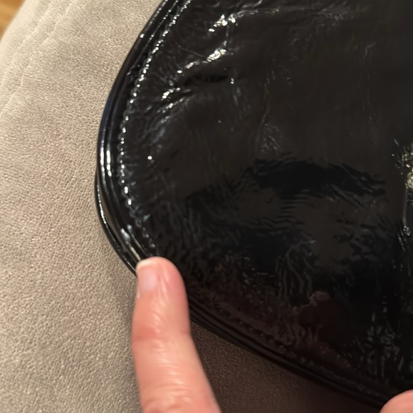 Tory Burch Black Patent Leather Clutch Bag - Picture 9 of 9